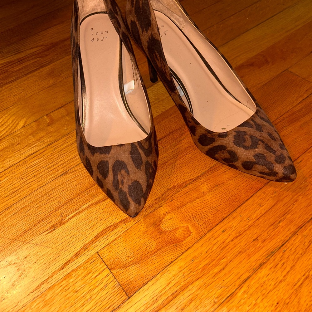 A New Day Women's Leopard Print Heels